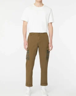 New Scotch & Soda Pantalon Cargo Loose Tapered kaki foncé