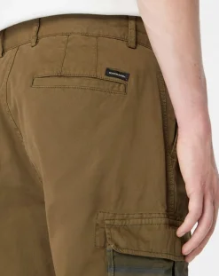 New Scotch & Soda Pantalon Cargo Loose Tapered kaki foncé