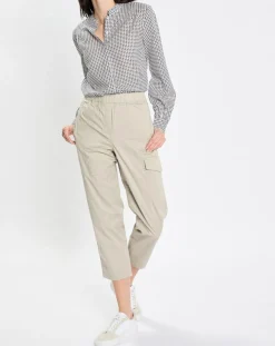 Femme Marc O'Polo Pantalon Cargo Poche Elastique beige clair