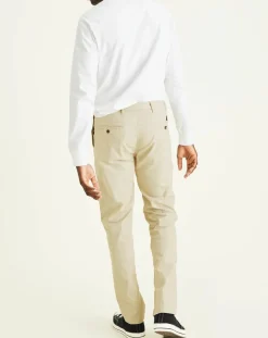 Best Dockers Pantalon chino Alpha Icon Tapered à rayures beige/blanc