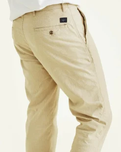 Best Dockers Pantalon chino Alpha Icon Tapered à rayures beige/blanc