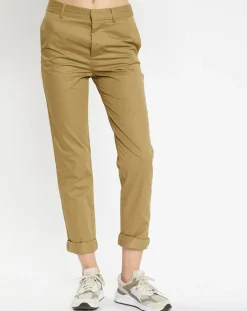 Femme Galeries Lafayette Pantalon chino Charles kaki clair
