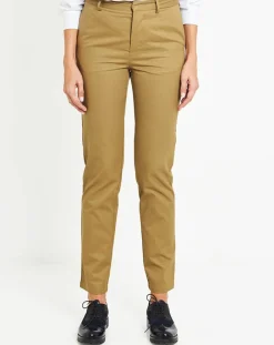 Femme Galeries Lafayette Pantalon chino Charles kaki clair