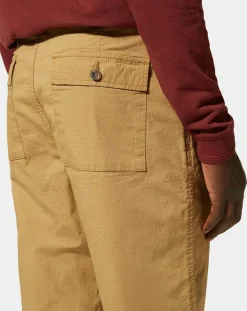 Homme Galeries Lafayette Pantalon Chino décontracté Kurip Ripstop à carreaux beige foncé