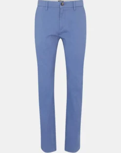 Homme Galeries Lafayette Pantalon chino en Coton bio droit Kutdroit bleu vintage