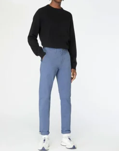Hot Galeries Lafayette Pantalon chino en Coton bio slim Kutslim bleu vintage