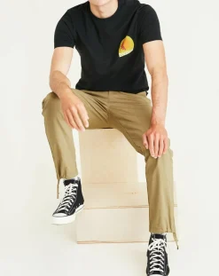 Homme Dockers Pantalon chino en Coton Bio Mobile Icon Tapered beige foncé