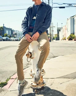 Homme Dockers Pantalon chino en Coton Bio Mobile Icon Tapered beige foncé