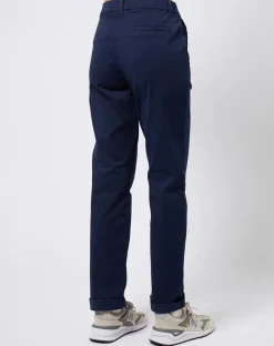 Femme Esprit Pantalon chino en Coton mélangé classique bleu marine