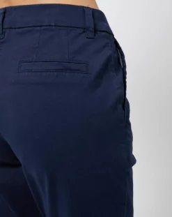 Femme Esprit Pantalon chino en Coton mélangé classique bleu marine