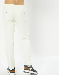 Best Hackett London Pantalon Chino Jersey Sport écru