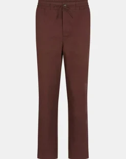 Homme Galeries Lafayette Pantalon chino jogging en Coton Nujog marron foncé