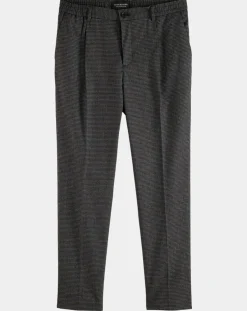 Homme Scotch & Soda Pantalon Chino Pince Regular Blacke gris