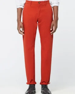 Homme Galeries Lafayette Pantalon chino Regular Fit Kutdroit orange foncé