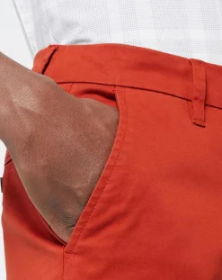 Homme Galeries Lafayette Pantalon chino Regular Fit Kutdroit orange foncé