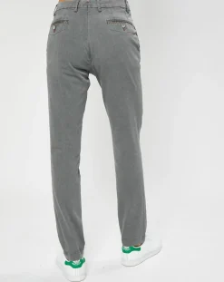 Homme Hackett London Pantalon Chino Slim Armure gris