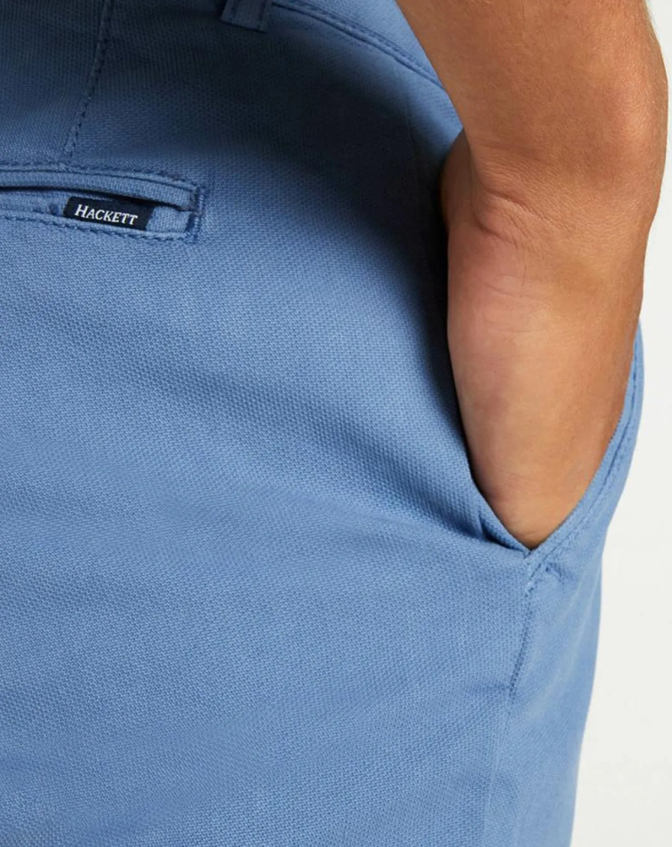 Hackett London Pantalon chino Slim Fit Armure bleu moyen