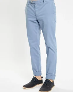 New Hackett London Pantalon chino Slim Fit Kensignton bleu clair