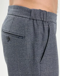 Homme Hackett London Pantalon City imprimé Prince de Galles bleu