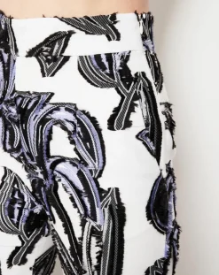 Outlet Paule Ka Pantalon Cléa à motifs blanc/lavande/noir