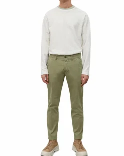 Marc O'Polo Pantalon Coton Bio Stig Tappered Leger kaki clair