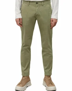 Marc O'Polo Pantalon Coton Bio Stig Tappered Leger kaki clair