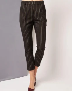 Best Suncoo Pantalon court Jarod à rayures noir