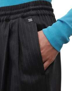 New Marc O'Polo Pantalon de costume à rayures noir