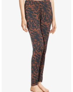 Femme Femilet Pantalon de pyjama Volcano imprimé noir/orange