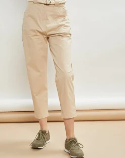 Sale La Petite Francaise Pantalon droit Patrice beige