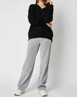 Femme An'ge Pantalon Emmie effet pailleté argenté