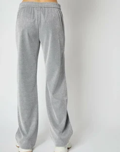 Femme An'ge Pantalon Emmie effet pailleté argenté