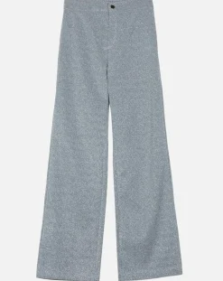 Femme An'ge Pantalon Emmie effet pailleté argenté