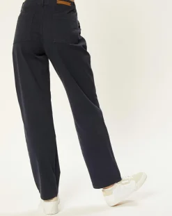 Femme Harris Wilson Pantalon en Coton & Lin Cora marine