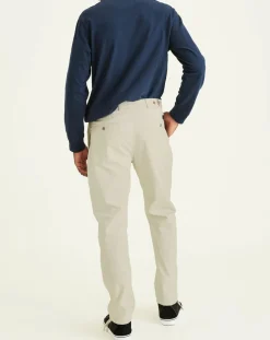 Homme Dockers Pantalon en Coton Bio Mobile Icon Tapered beige