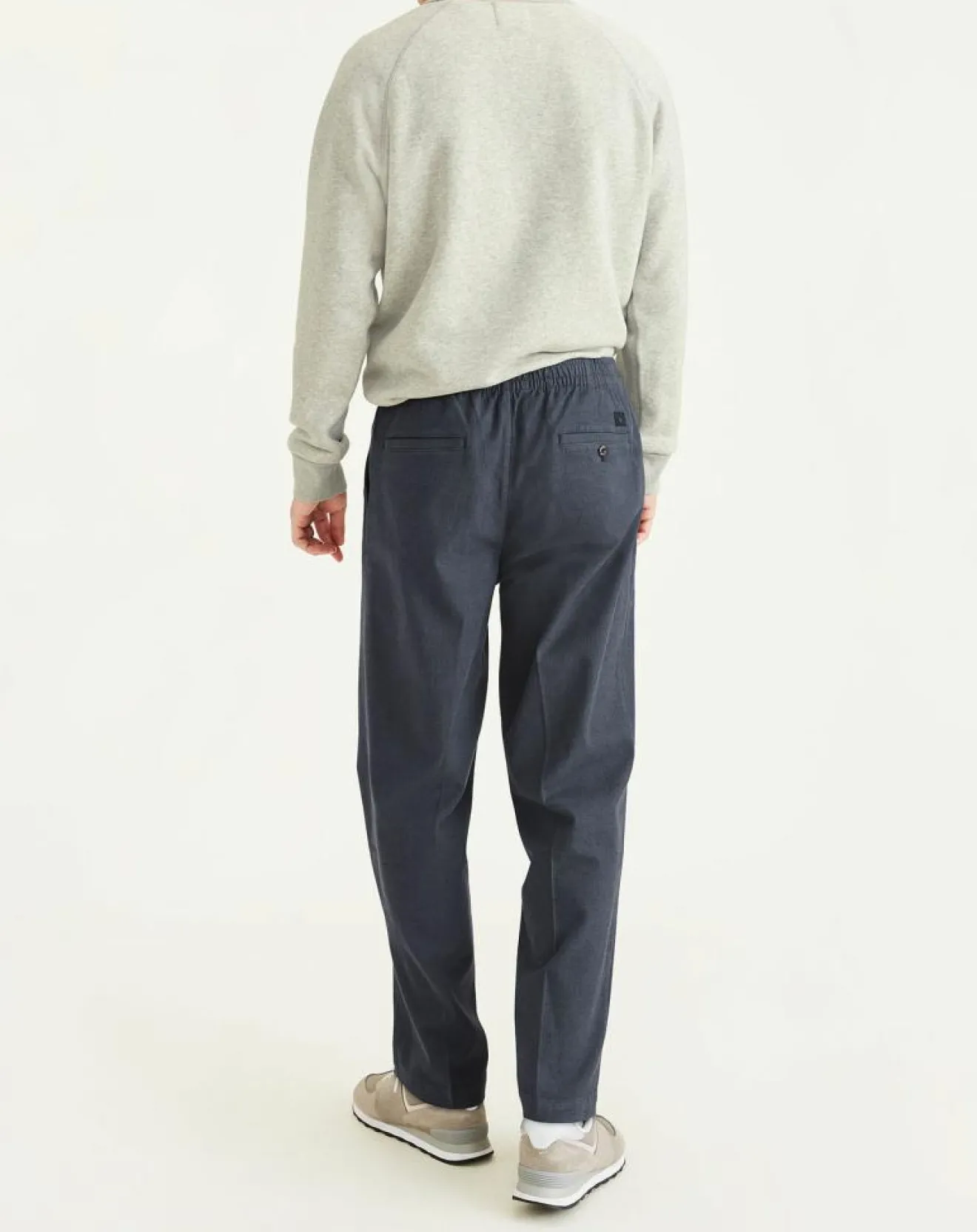 Online Dockers Pantalon en Coton Bio Pull On Tapered imprimé bleu marine