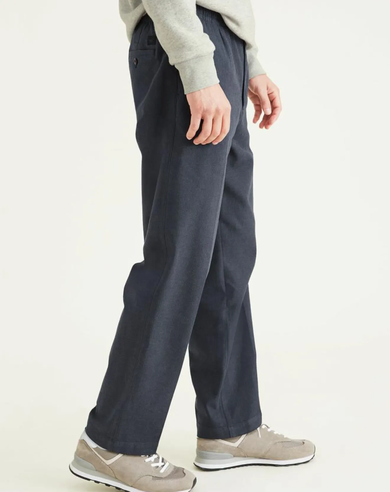 Online Dockers Pantalon en Coton Bio Pull On Tapered imprimé bleu marine