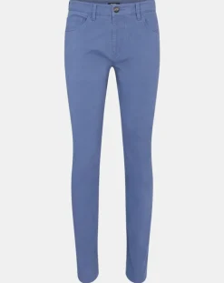 Homme Galeries Lafayette Pantalon en Coton stretch Kuflex bleu vintage