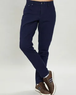 Hot Hackett London Pantalon en denim uni bleu
