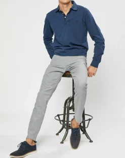 Homme Hackett London Pantalon en Flanelle 5 Poches gris