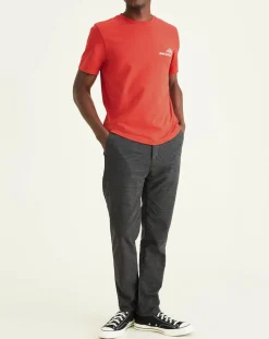 Homme Dockers Pantalon en Laine mélangée Alpha Icon Tapered noir