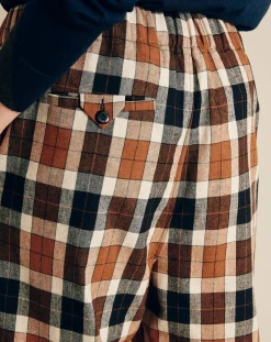 Hot Chloé Stora Pantalon en Laine mélangée Proust à carreaux camel/noir