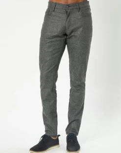Homme Hackett London Pantalon en Laine mélangée Flanelle moulinée gris