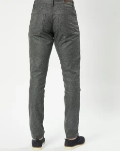 Homme Hackett London Pantalon en Laine mélangée Flanelle moulinée gris