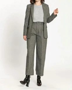 Femme See u Soon Pantalon en Laine mélangée Emy gris