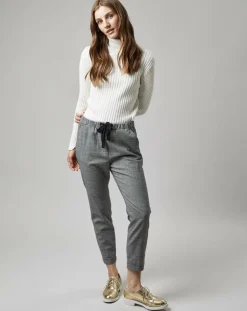 Best Marc O'Polo Pantalon en Laine mélangée Tapered Rygge gris