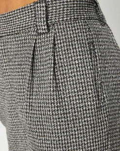 See u Soon Pantalon en Laine mélangée Cassandre marron/noir/blanc