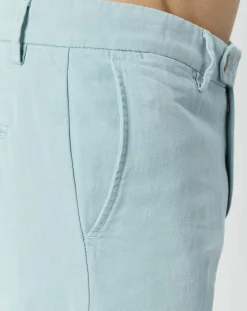 Homme Hackett London Pantalon en Lin mélangé Chino Slim Fit céladon