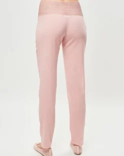 Femme La Perla Pantalon en Soie mélangée Garnet rose