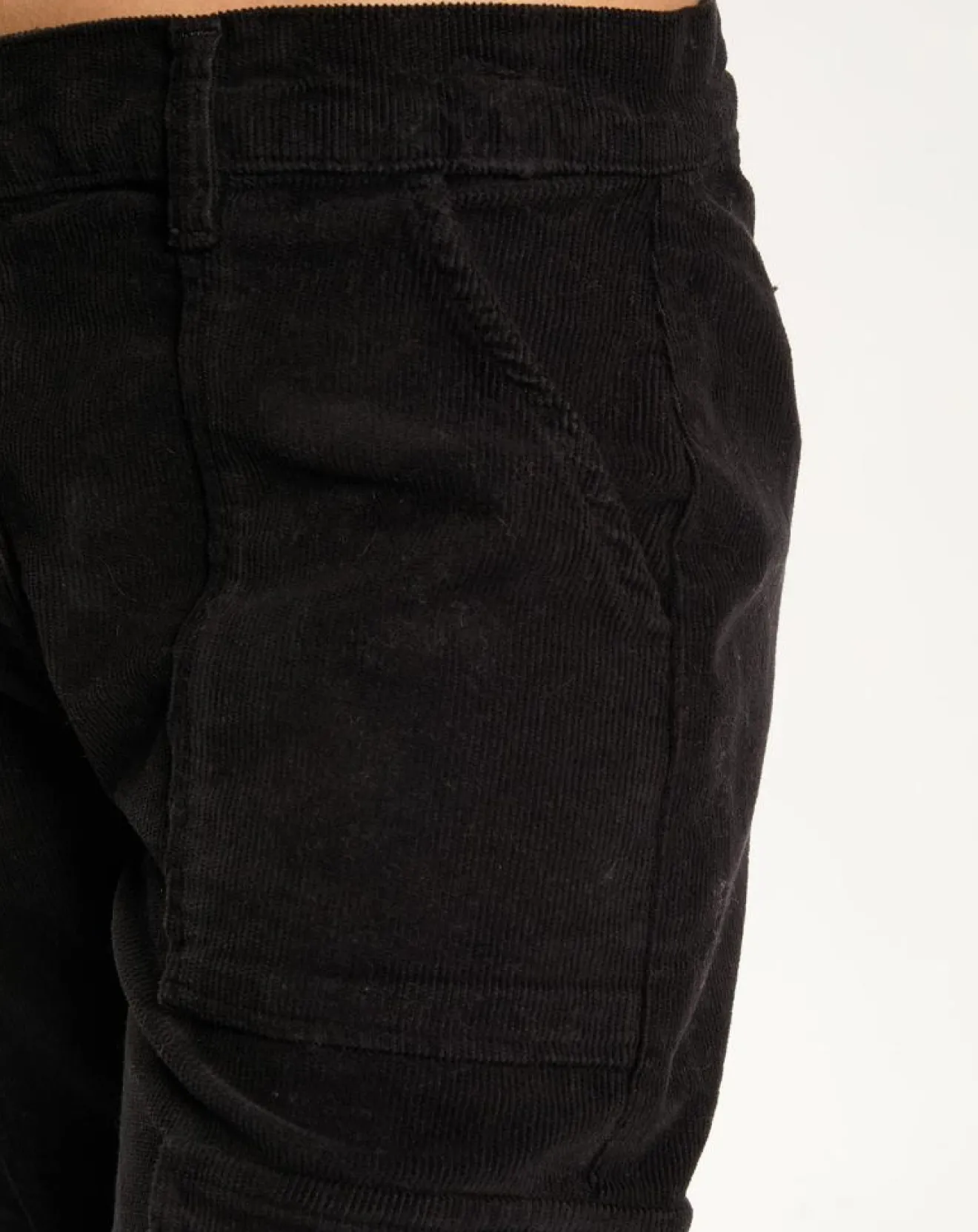 Clearance Lauren Vidal Pantalon en Velours Cargo noir